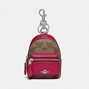 Coach BACKPACK COIN CASE IN SIGNATURE CANVAS